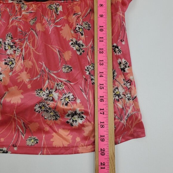 Torrid Womens Pink Floral Tube Top Plus Size 1X Elastic Back Missing Straps - Picture 12 of 12